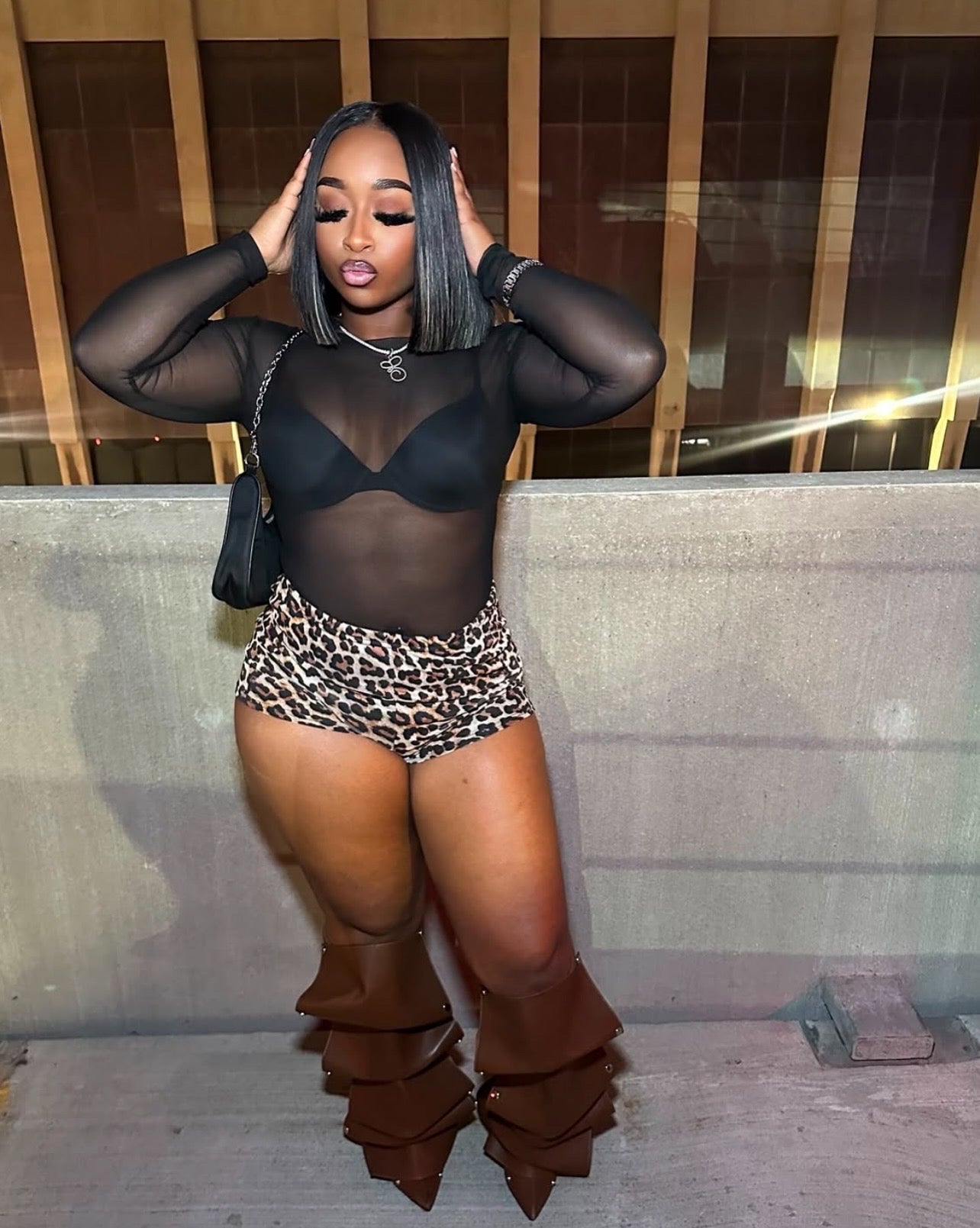 Arielle cheetah Shorts