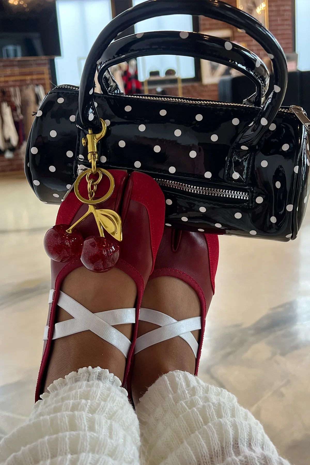 Polka Dot Mini Tote