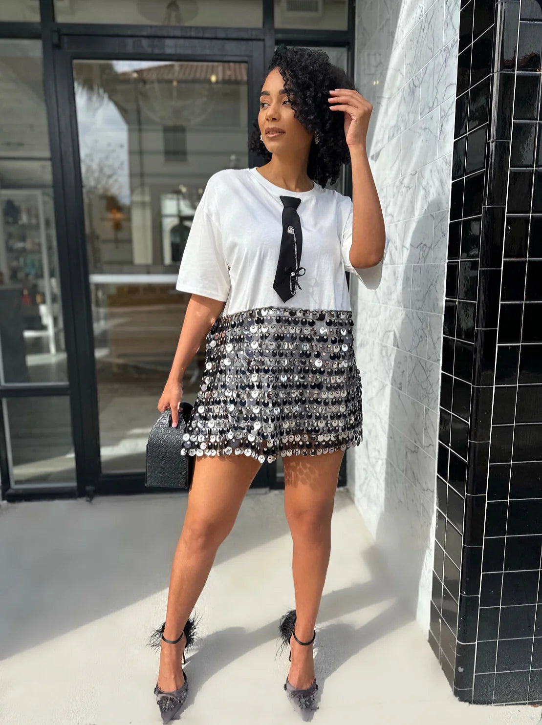 Night Out Sequin Dress